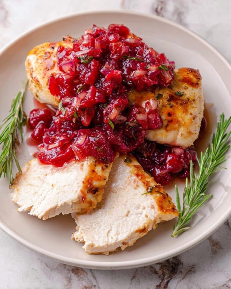 Cranberry Chicken Skillet with Rosemary and Maple Glaze Recipe
