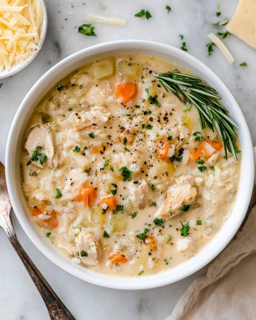 Creamy Chicken and Rice Soup Recipe