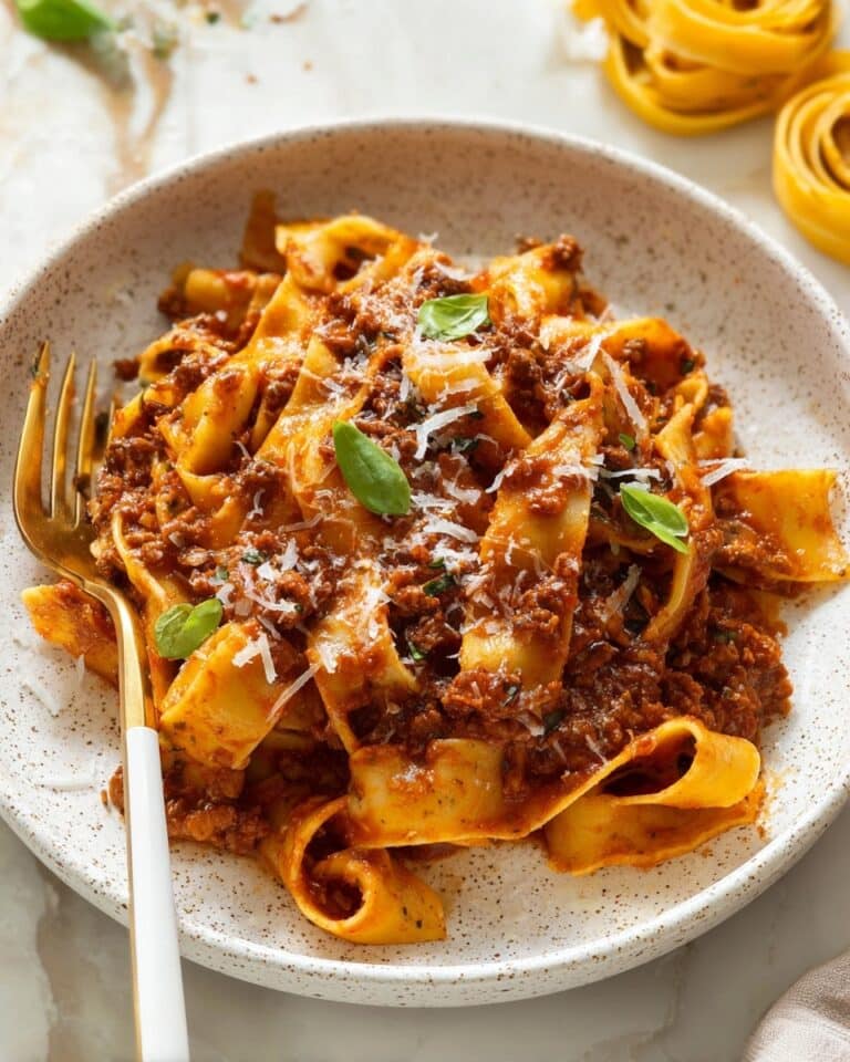 Pappardelle Bolognese Recipe with Pancetta, Beef, and Pork Recipe