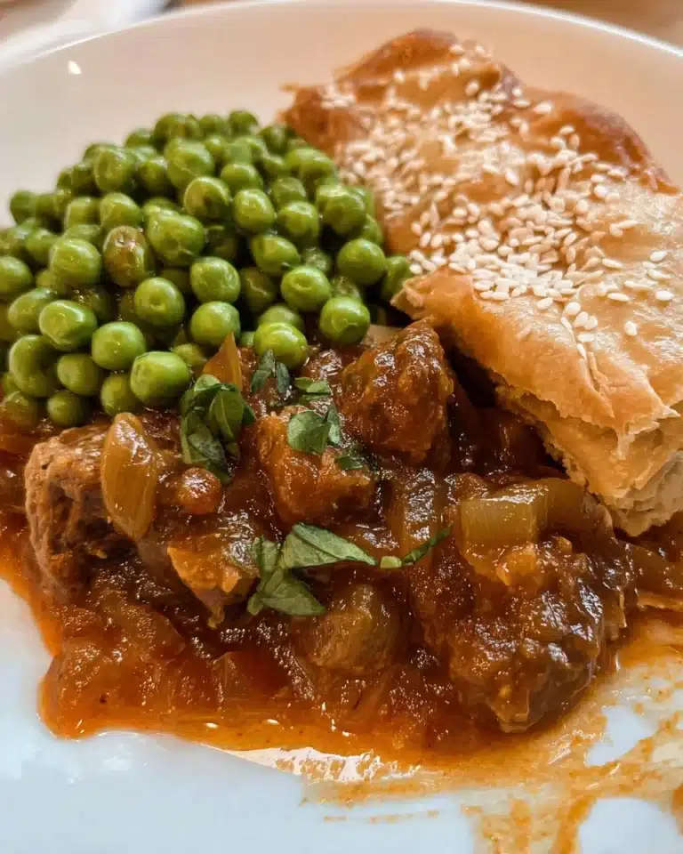 Chunky beef and mushroom pie Recipe