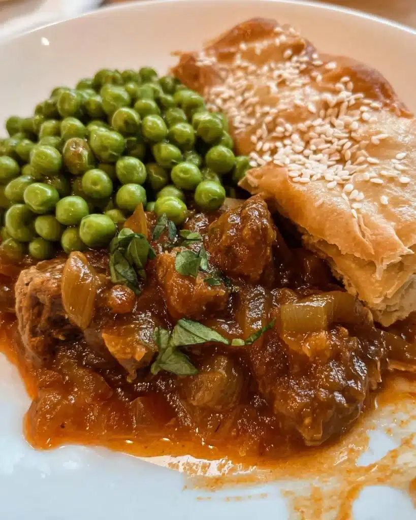 Chunky beef and mushroom pie Recipe