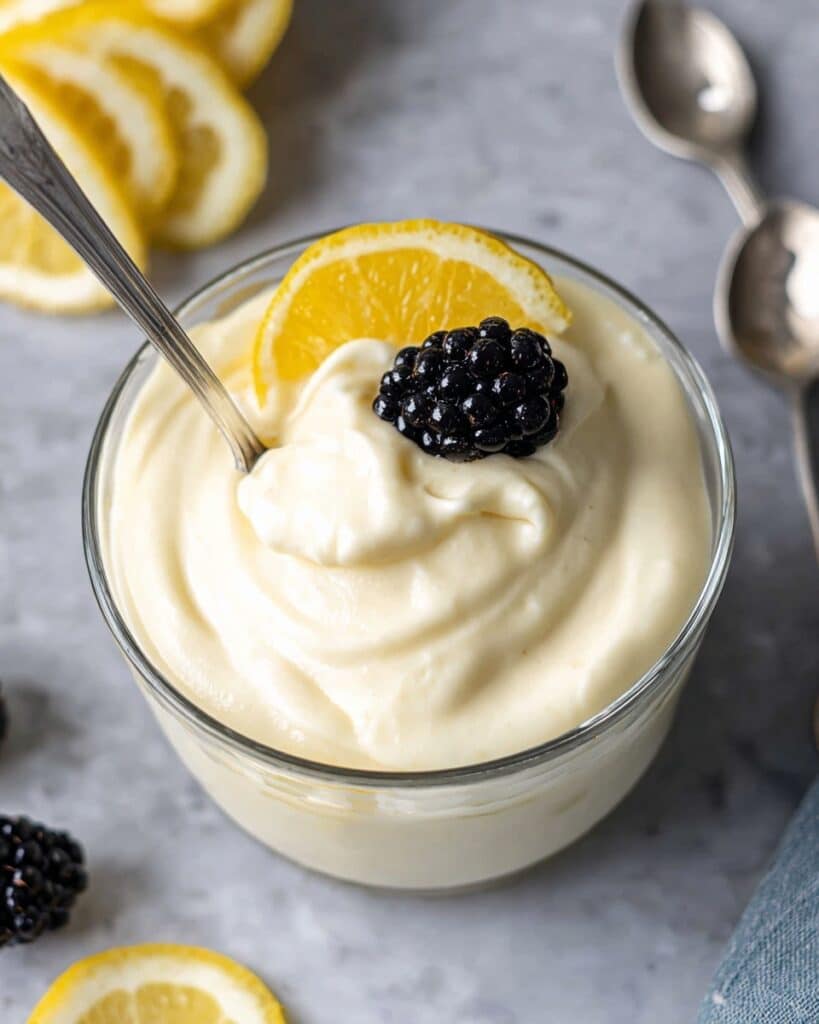 Refreshing Lemon Mousse with Whipped Egg Whites and Cream Recipe