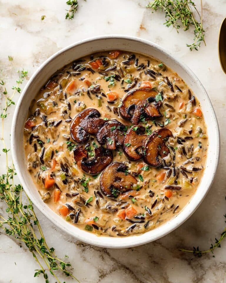 Creamy Wild Rice and Mushroom Soup Recipe
