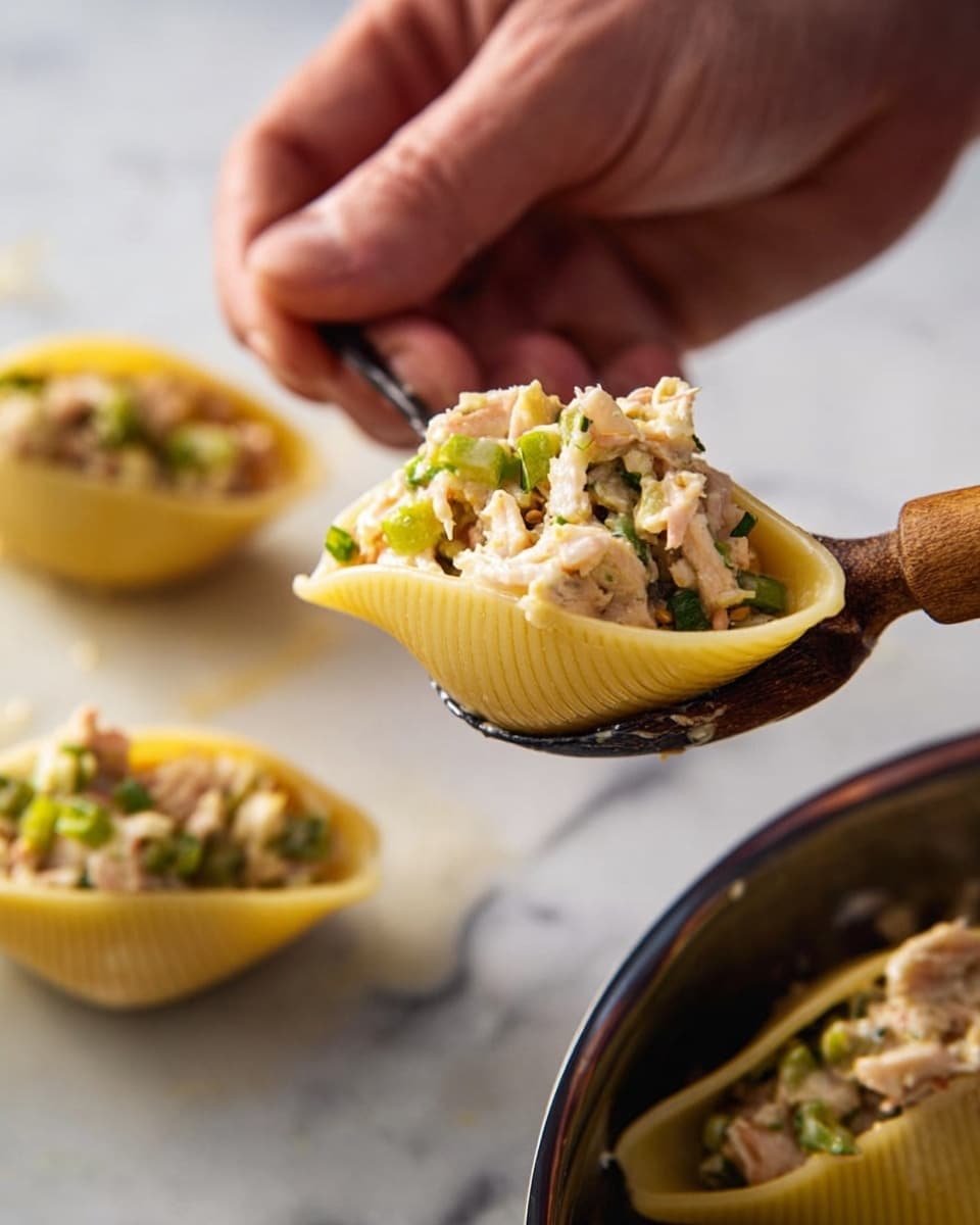 Creamy Seafood-Stuffed Pasta Shells: Delicious & Elegant
