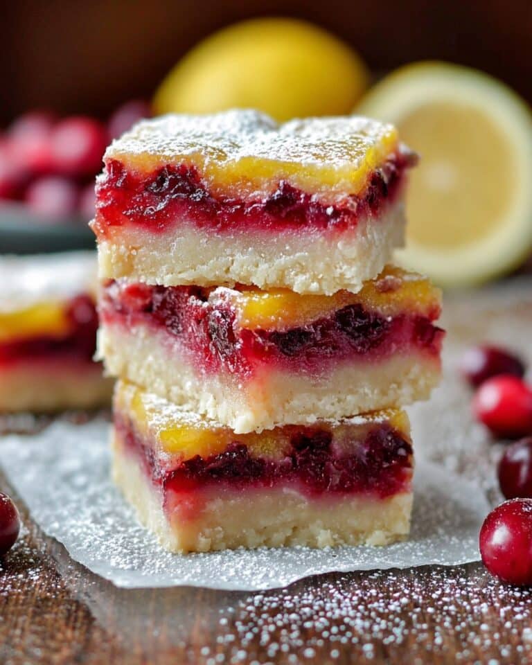 Cranberry Lemon Bars Recipe