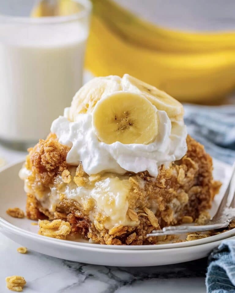 Homemade Southern Banana Cobbler with Pecan Streusel Recipe