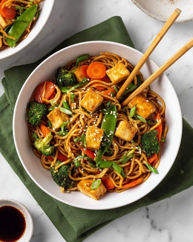 Tofu Noodle Stir Fry Recipe