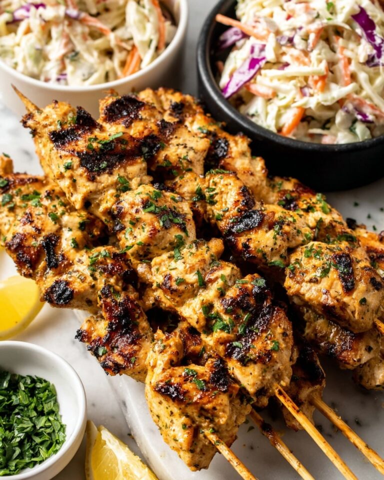 Garlic Parmesan Chicken Skewers Recipe