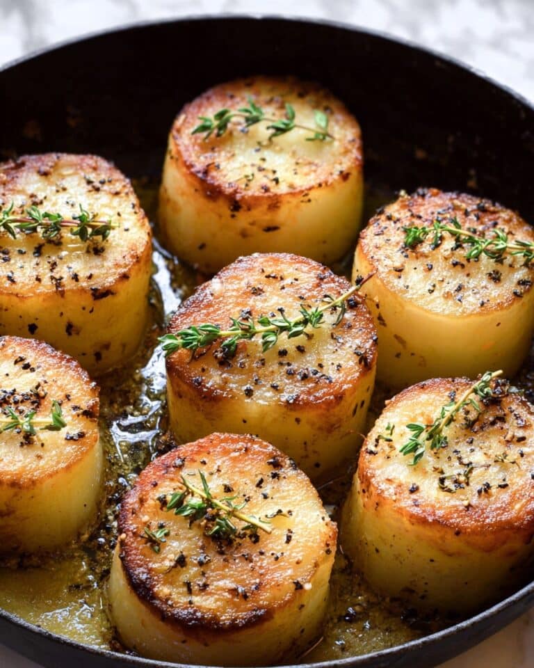 Fondant Potatoes: Melting Potatoes Infused with Butter, Garlic, and Thyme Recipe