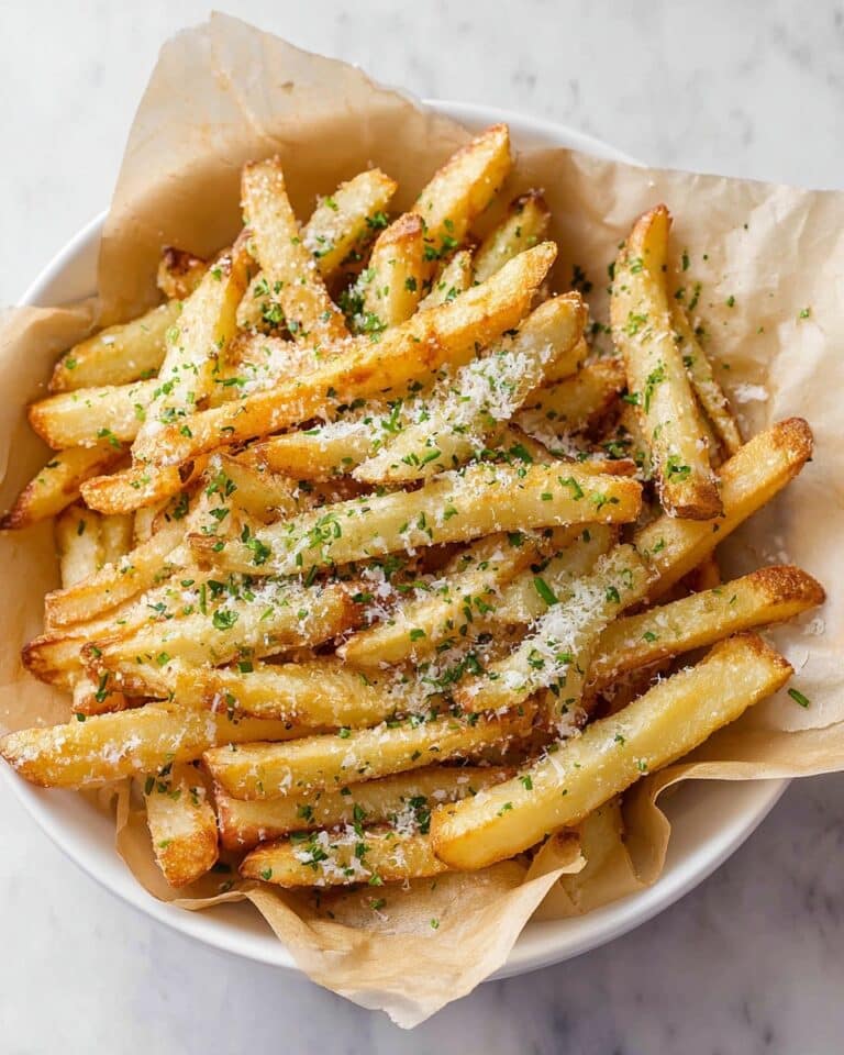 Garlic Parmesan Air Fryer Fries Recipe