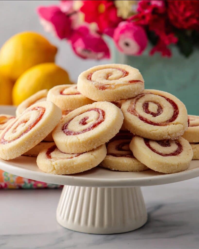 Raspberry Swirl Shortbread Cookies Recipe