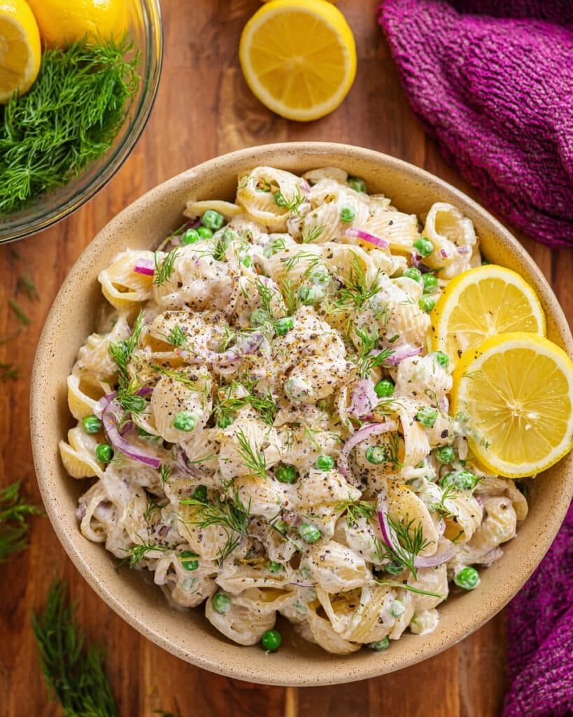 Creamy Tuna Pasta Salad with Fresh Dill Recipe