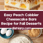 Peach Cobbler Cheesecake Bars Recipe