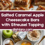 Salted Caramel Apple Cheesecake Bars Recipe