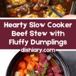 Slow Cooker Beef Stew and Dumplings Recipe