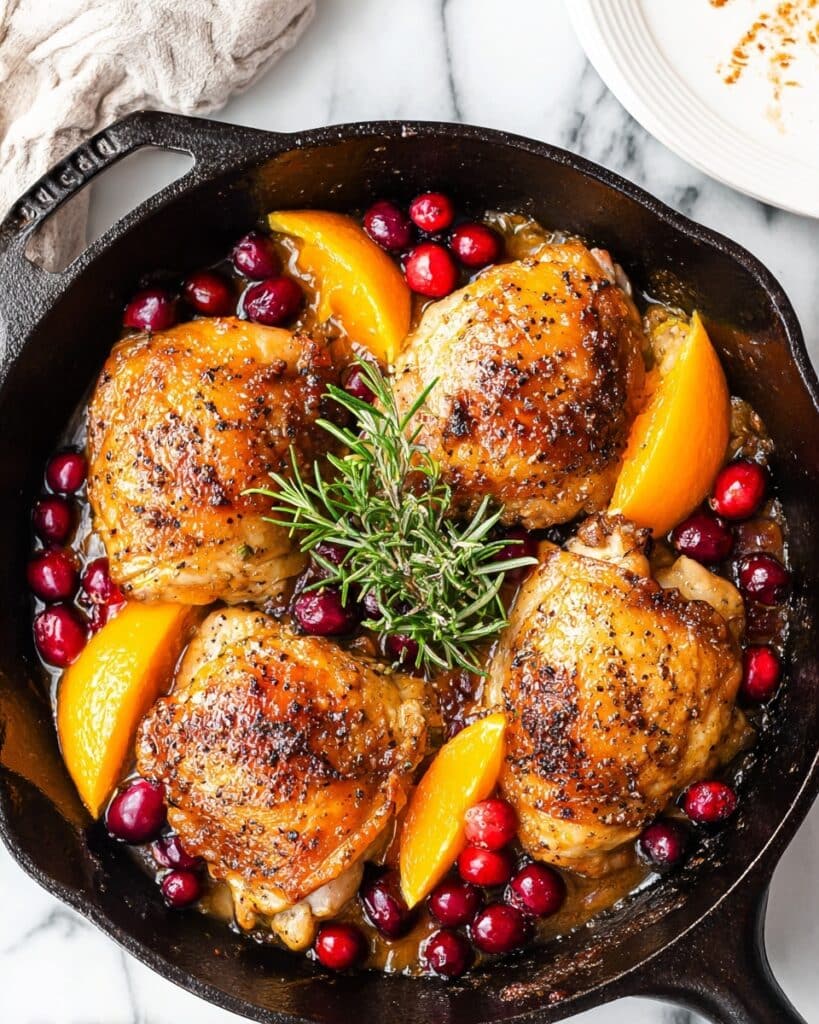 Easy Cranberry Baked Chicken Thighs Recipe