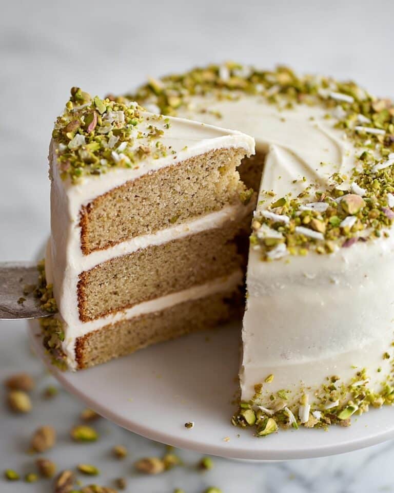 Pistachio Cake with Mascarpone Frosting Recipe