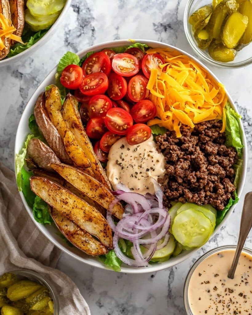 Vegan Cheeseburger Bowl Recipe