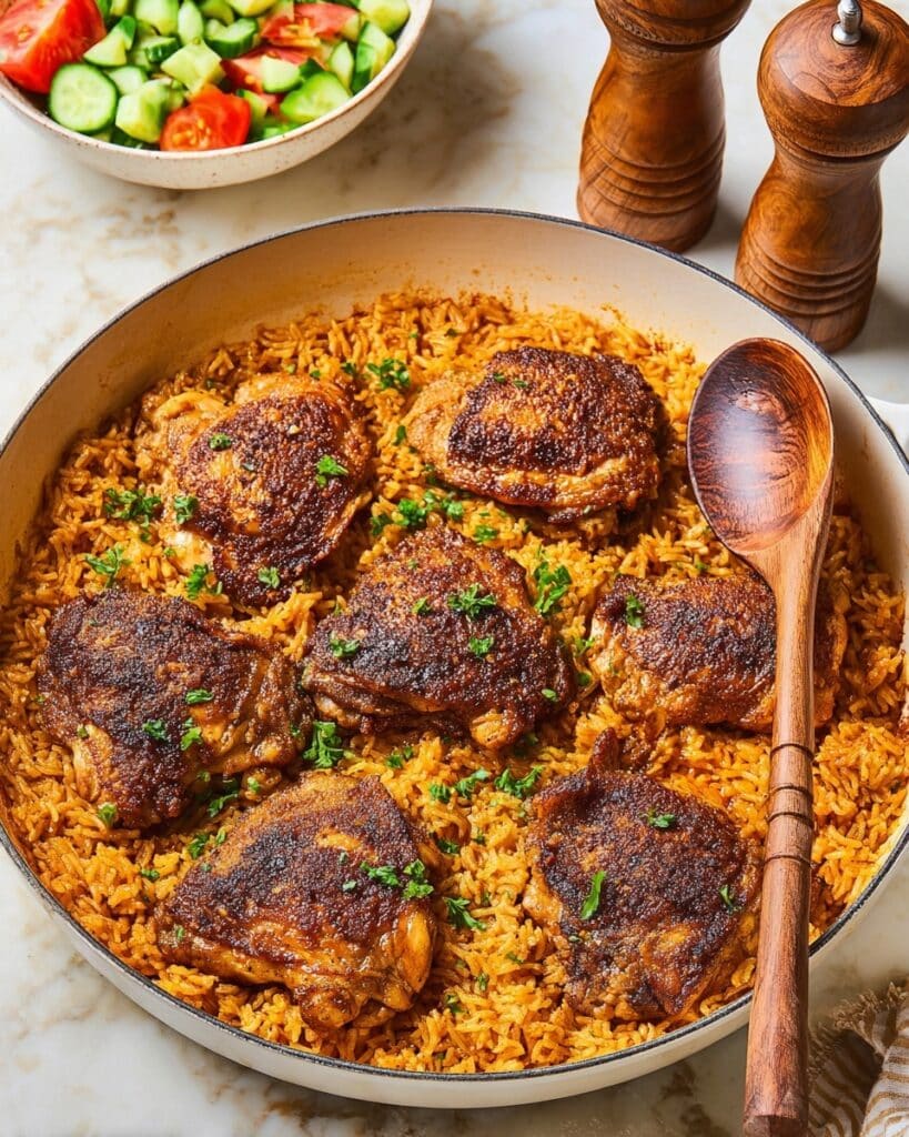 Shawarma Chicken and Rice Skillet Recipe