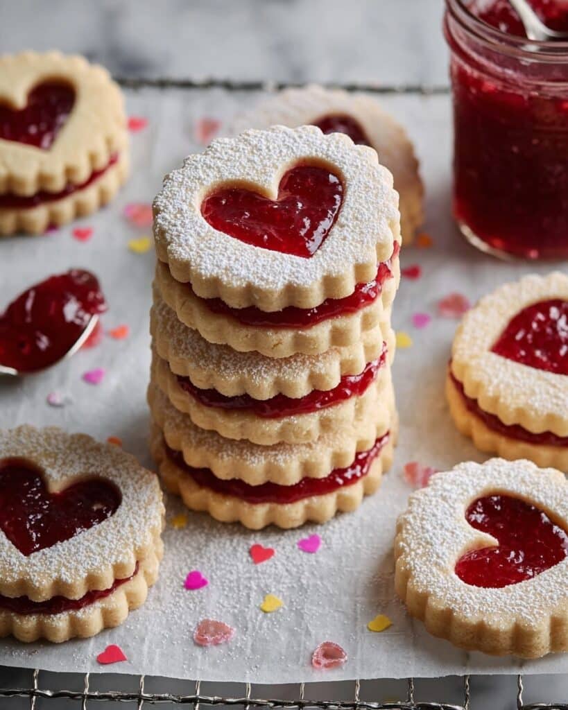 Raspberry Linzer Cookies Recipe