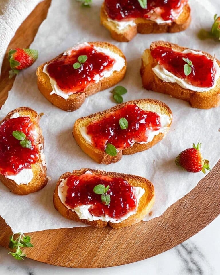 Cranberry Cream Cheese Crostini Recipe