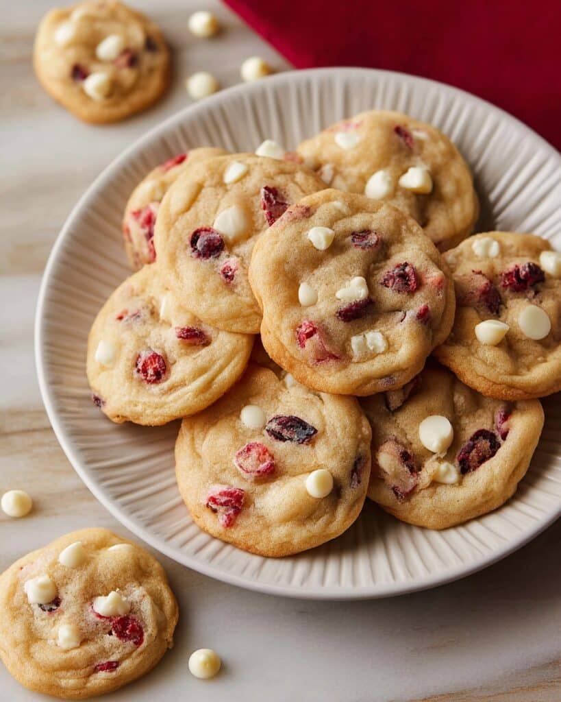 White Chocolate Cranberry Cookies with Orange Zest Recipe