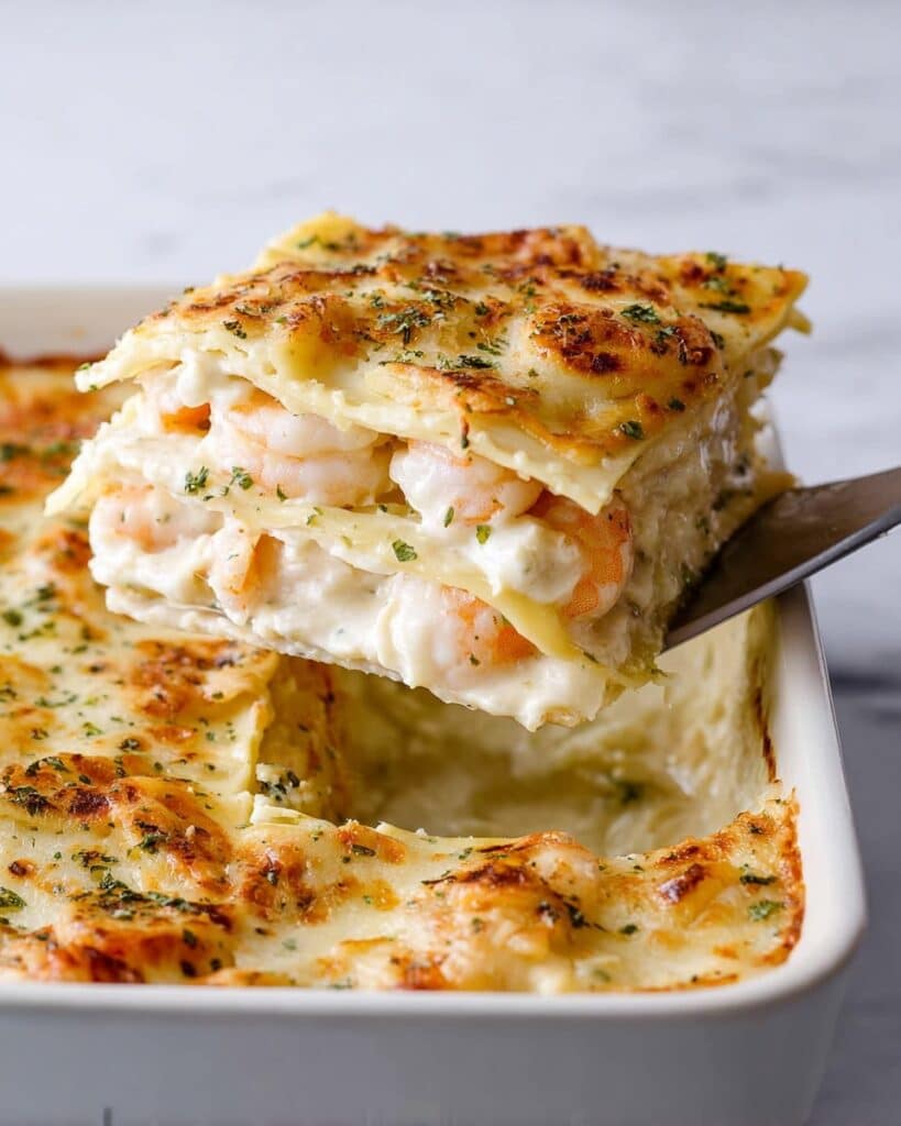 Seafood Lasagna with Creamy Clam Chowder Sauce Recipe