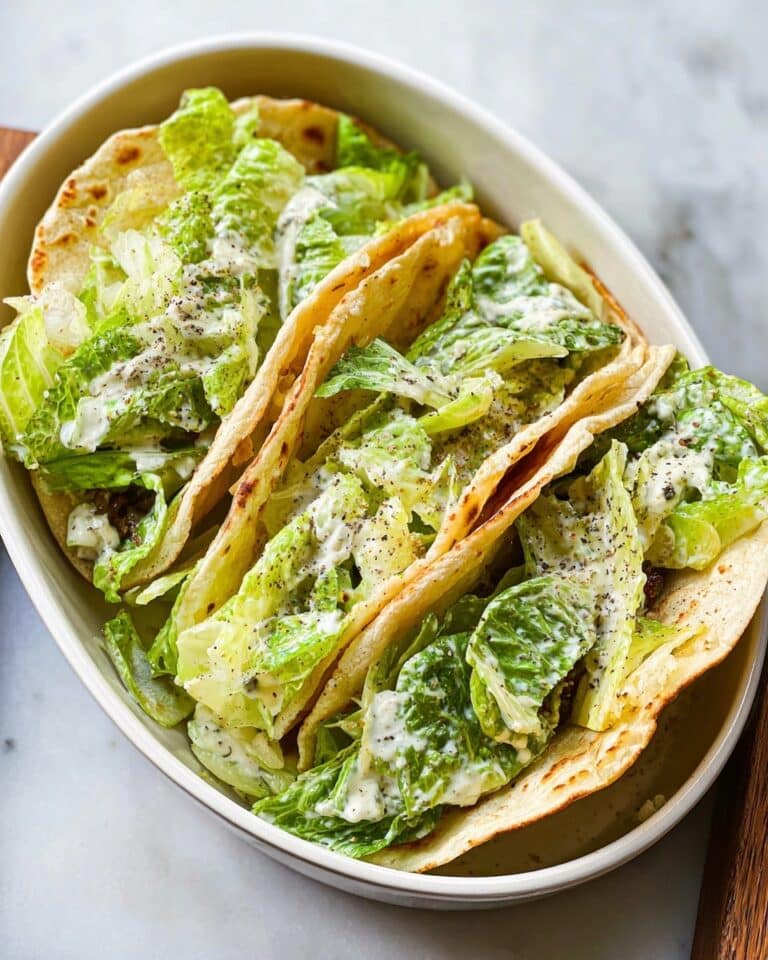 Chicken Caesar Smash Tacos Recipe