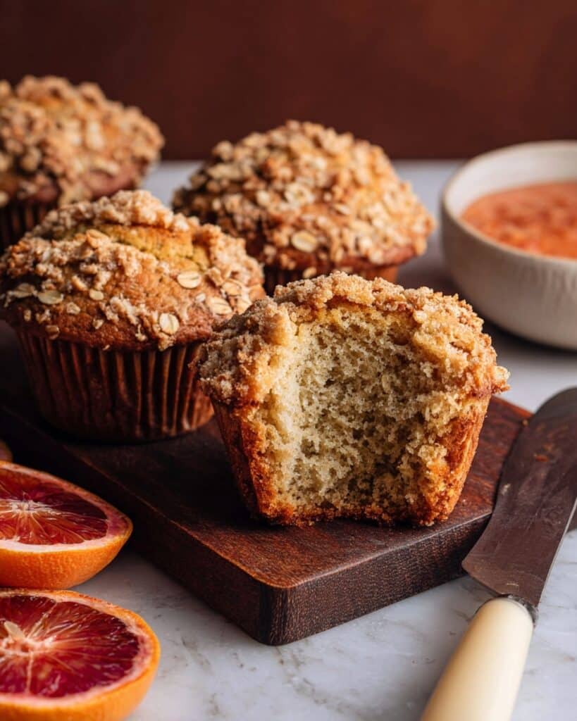 Blood Orange Walnut Streusel Muffins Recipe