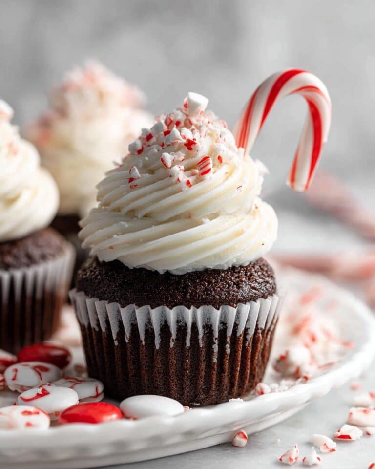 Peppermint Swirl Chocolate Cupcakes Recipe