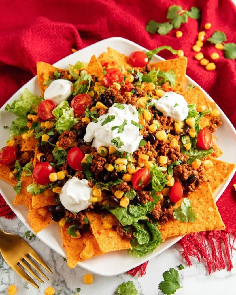 Dorito Beef Taco Salad Bowl Recipe