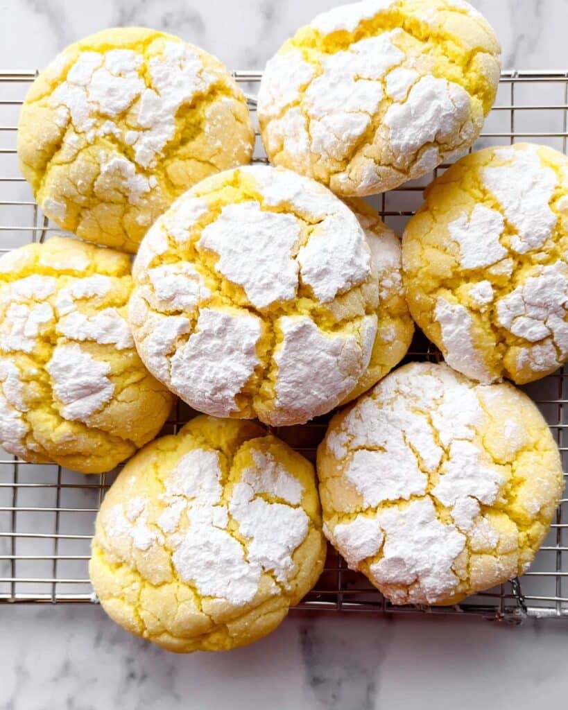 Gooey Butter Cookies with Powdered Sugar Recipe