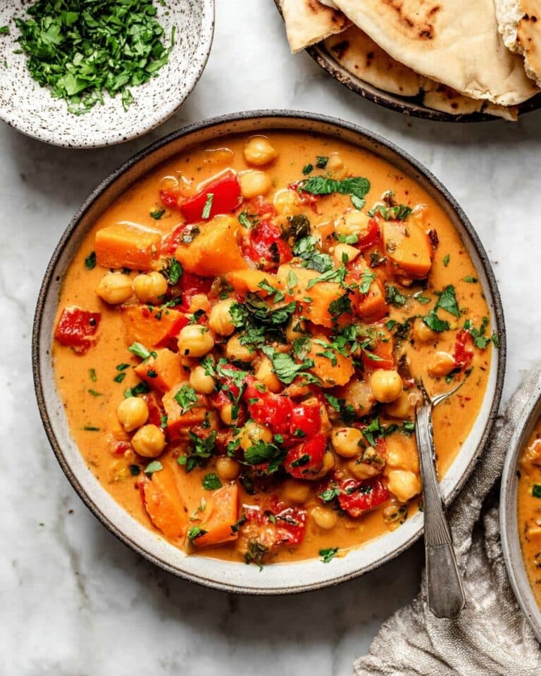 Butternut Squash Chickpea Curry with Coconut Milk | Cozy & Flavorful