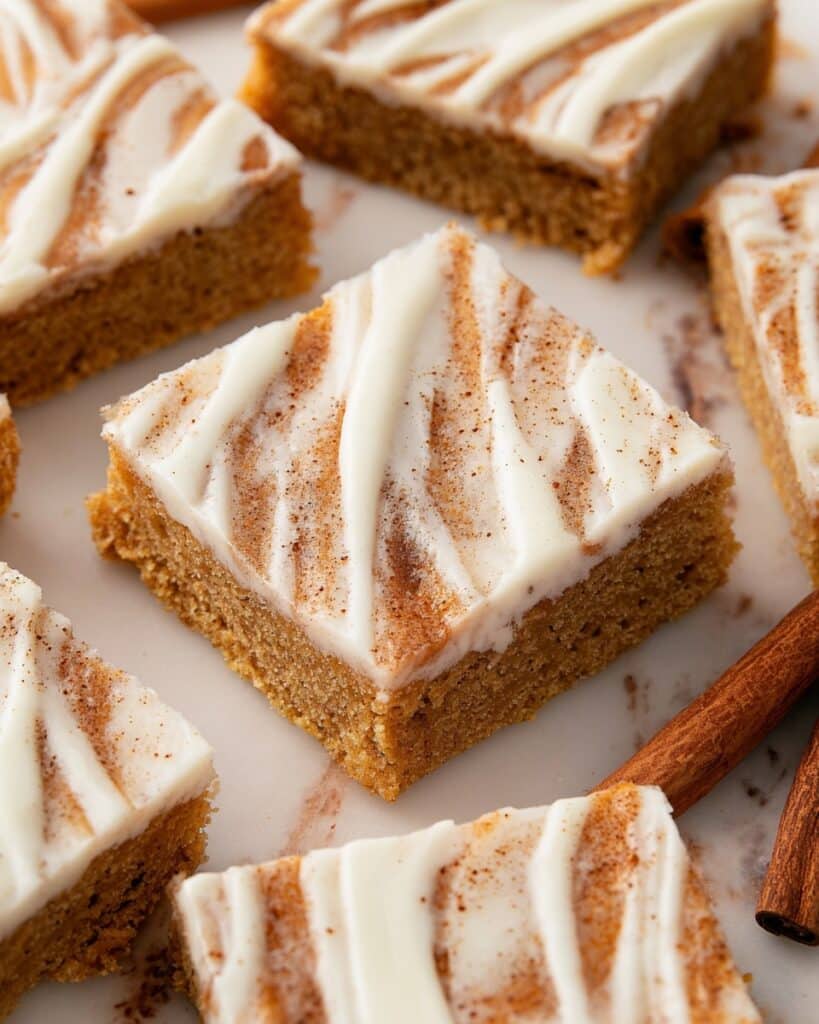Cinnamon Roll Blondies Recipe