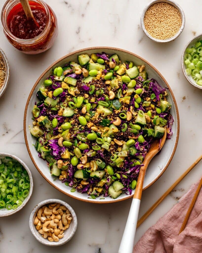 Crispy Rice Salad with Gochujang Sesame Vinaigrette Recipe