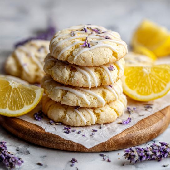 Soft & Chewy Lemon Lavender Cookies Recipe