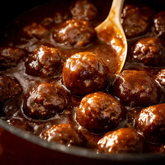 Slow Cooker Salisbury Steak Meatballs in Rich Brown Gravy Recipe