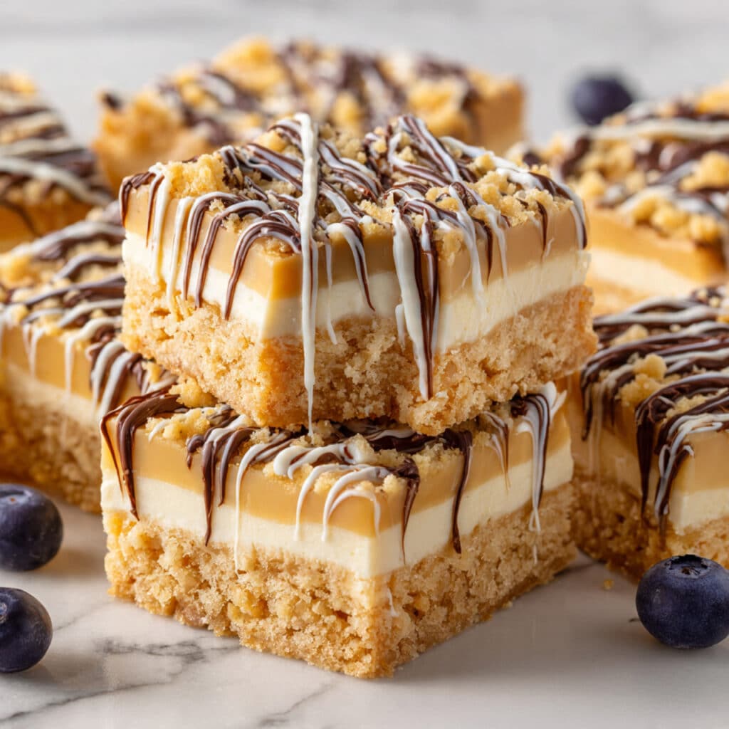 No Bake Cheesecake Bites with Chocolate Drizzle Recipe