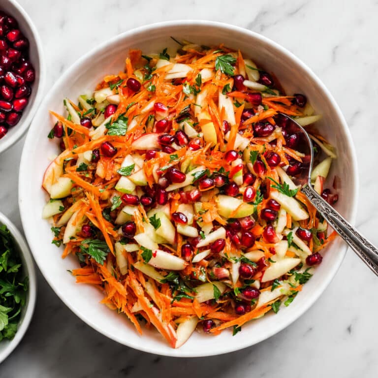 Carrot and Apple Salad with Pomegranate Recipe