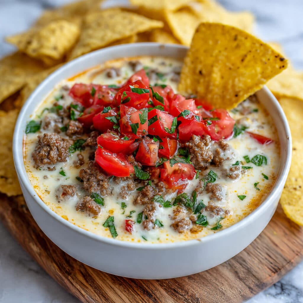 Rotel Dip with Ground Beef Recipe