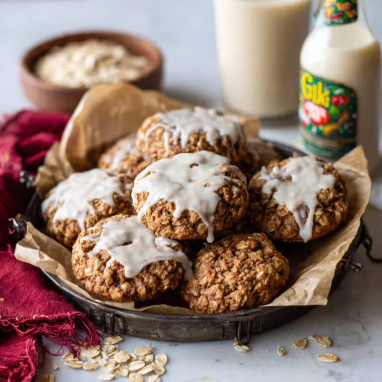 Eggnog Iced Oatmeal Cookies Recipe