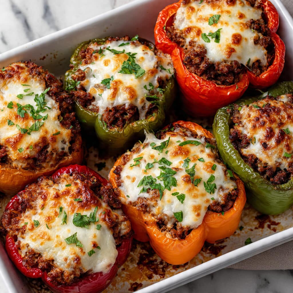 Ground Turkey Stuffed Peppers Recipe