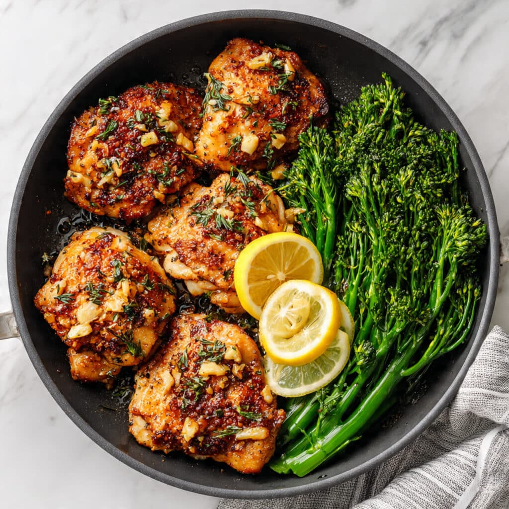 Garlic Butter Chicken and Broccoli (20 Minutes!) Recipe