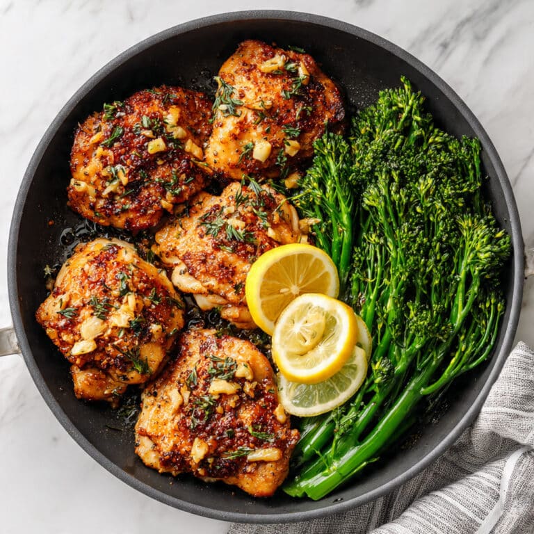 Garlic Butter Chicken and Broccoli (20 Minutes!) Recipe