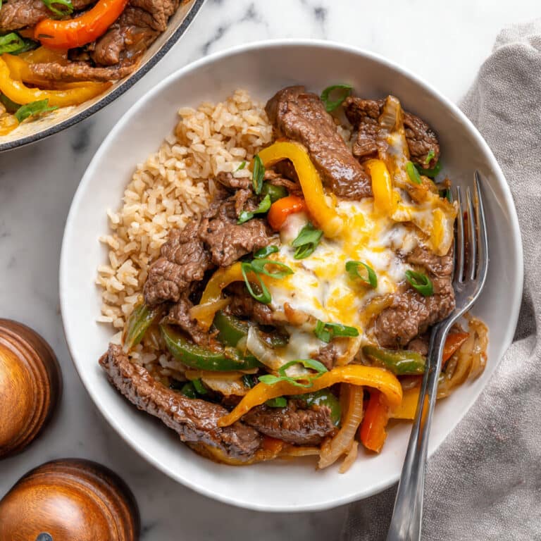 Philly Cheesesteak Bowls Recipe