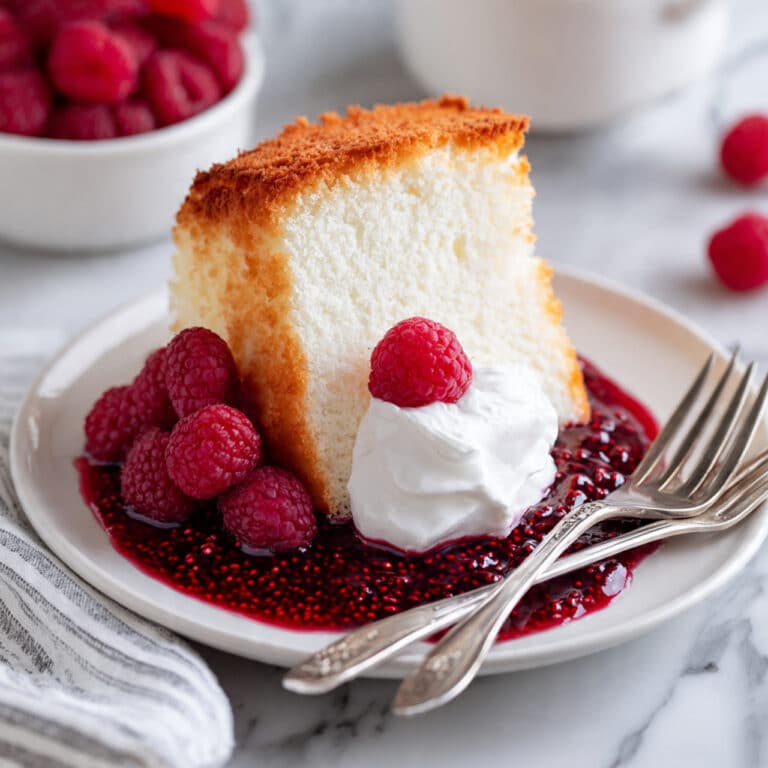 Angel Food Cake with Vanilla and Almond Undertones Recipe