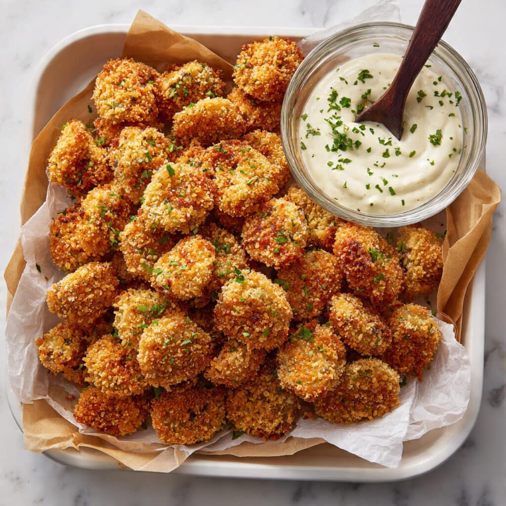 Crispy Air Fryer Mushrooms Recipe