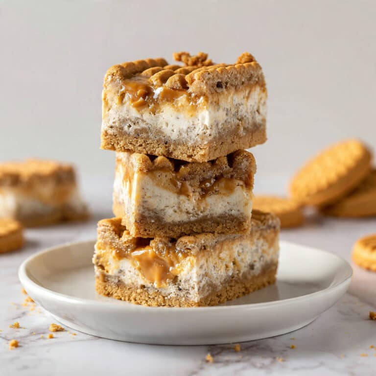 Chewy Biscoff Blondies Recipe