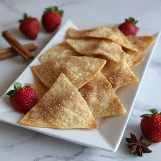 Air Fryer Cinnamon Sugar Tortilla Chips Recipe
