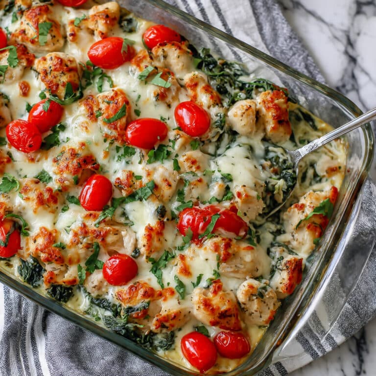 Italian Chicken Meal Prep Casserole (Keto, with Vegetarian Option) Recipe